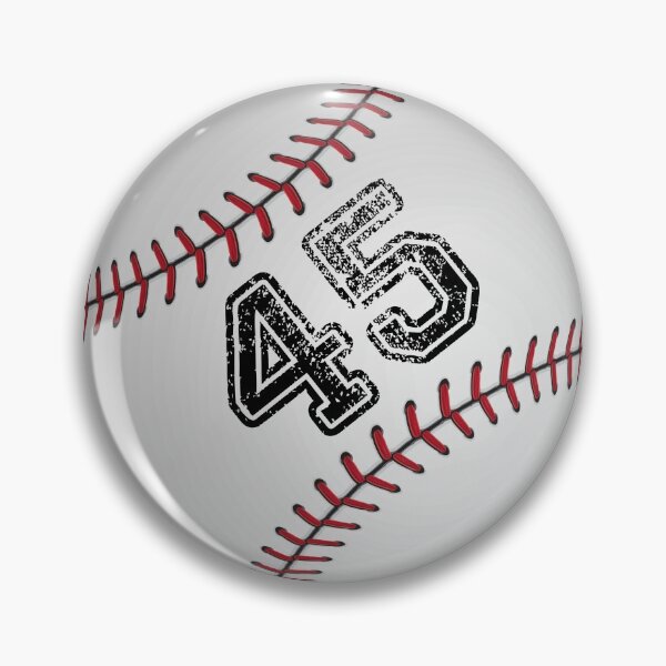Artikelvorschau, Baseballball Nummer 45, fünfundvierzig entworfen und verkauft von TheCultStuff.
