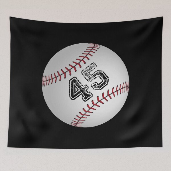 Item preview, Baseball ball number 45, forty five  designed and sold by TheCultStuff.