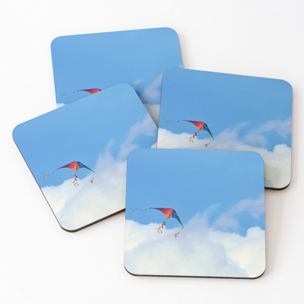Item preview, Rainbow colored kite in the clouds designed and sold by SvetlanaSF.