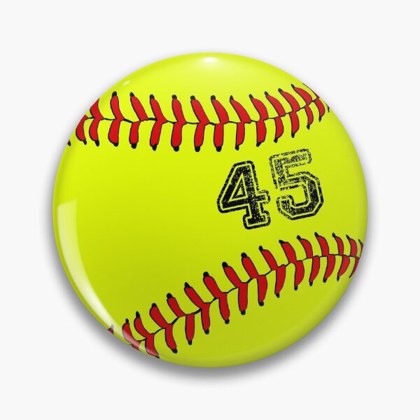 Artikelvorschau, Softballball Nummer 45, fünfundvierzig entworfen und verkauft von TheCultStuff.