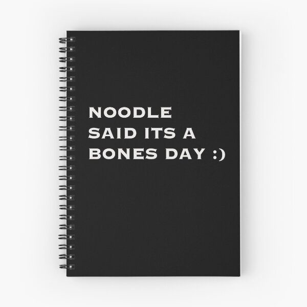 Item preview, Noodle said its a bones day designed and sold by chickaboom.