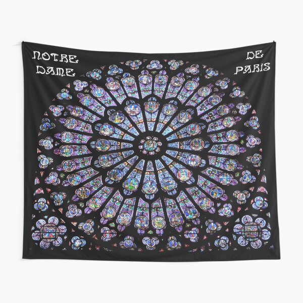 Item preview, Notre Dame de Paris Rose window designed and sold by mycloudzdesign.