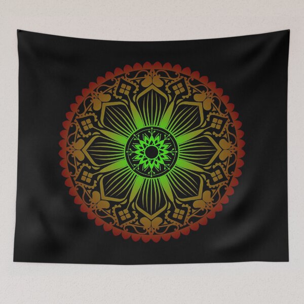 Item preview, Mandala Iris Rasta designed and sold by OneDailyDesign.