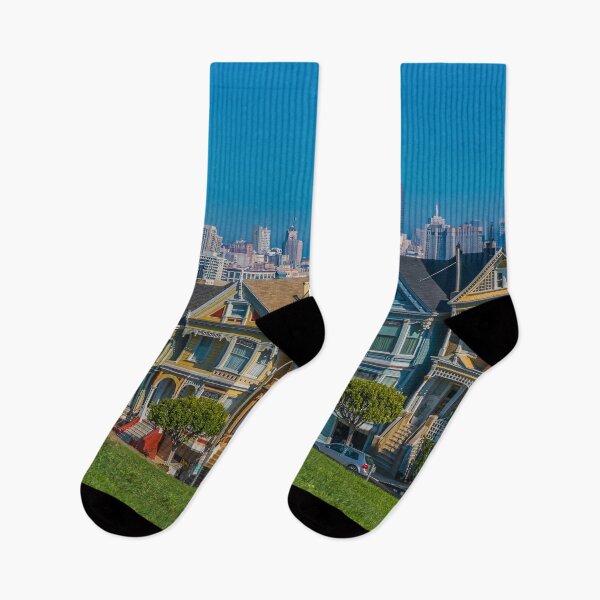 Item preview, Painted Ladies, famous victorian houses in San Francisco, California designed and sold by SvetlanaSF.