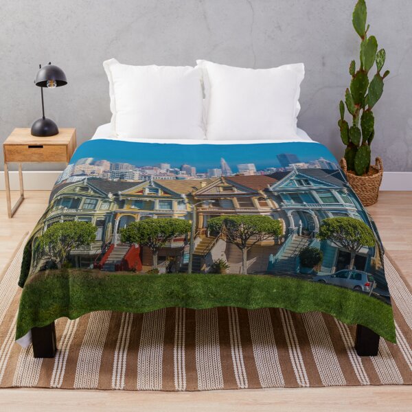 Item preview, Painted Ladies, famous victorian houses in San Francisco, California designed and sold by SvetlanaSF.