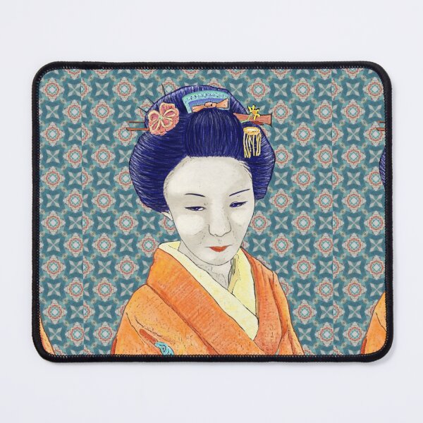 Item preview, Japanese Geisha - Apricot Kimono designed and sold by Anne-Maree Hunter.