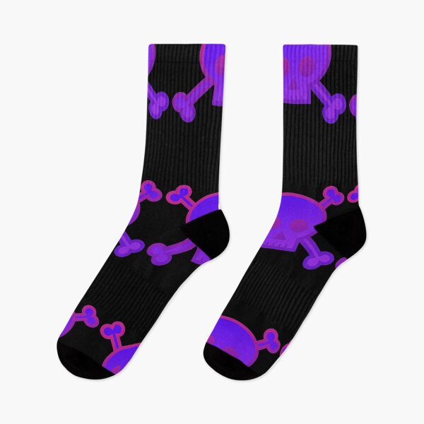 Item preview, Skull and Crossbones Pirate Flag Red Purple Gradient Pastel Goth designed and sold by MOP-tees.