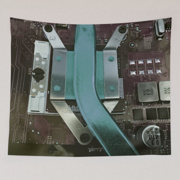 Item preview, Motherboard in Teal & Silver by Iritof designed and sold by iritof.