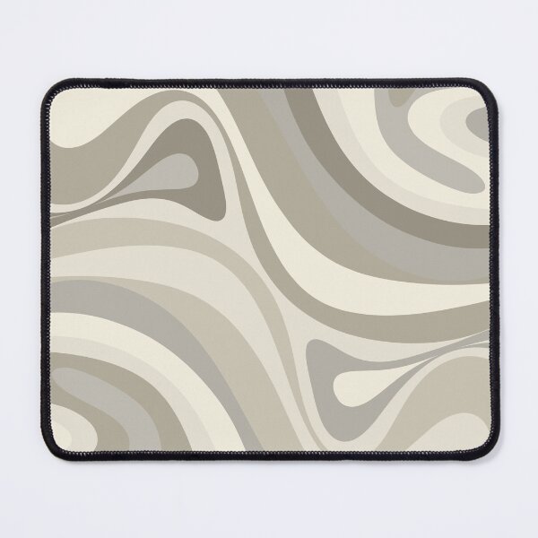 Item preview, New Groove Retro Swirl Abstract Pattern in Taupe Cream Beige Gray designed and sold by kierkegaard.