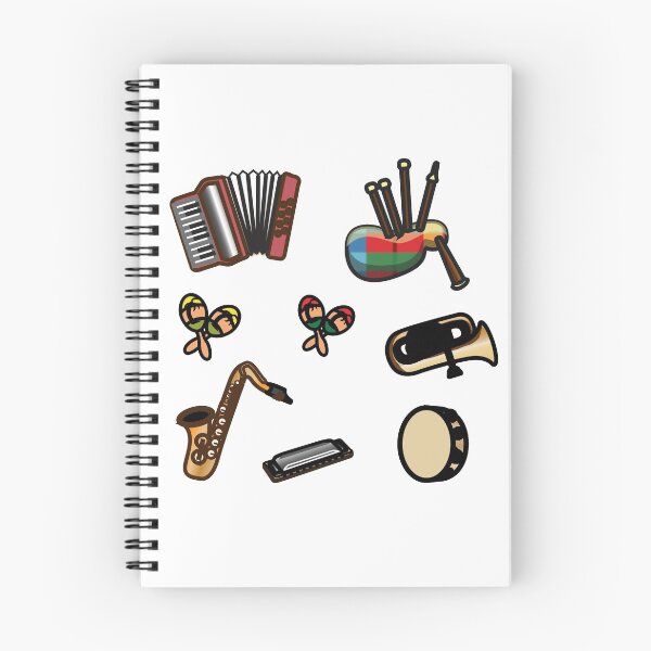 Item preview, Cartoon Musical Instrument Stickers Pack #2 of 3 Journals Diaries Scrapbooking Sticker Books  designed and sold by Hanlar.