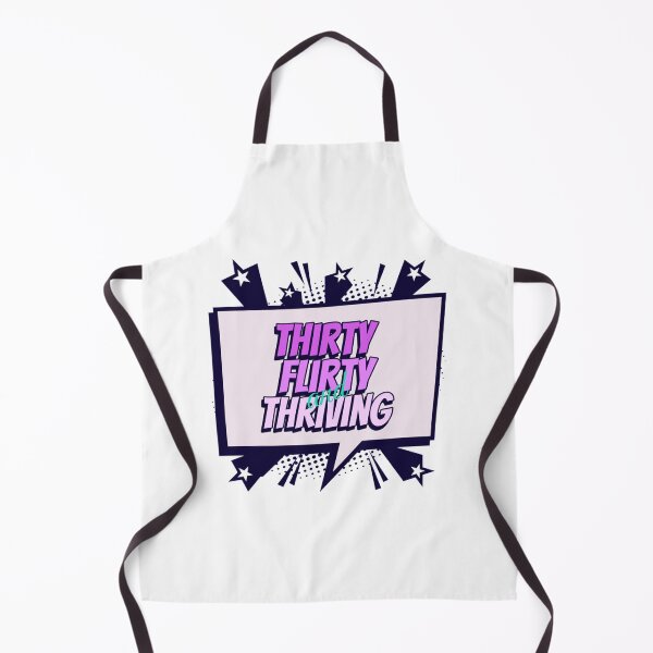 Item preview, Thirty Flirty and Thriving text design purple designed and sold by PierNinetyTwo.