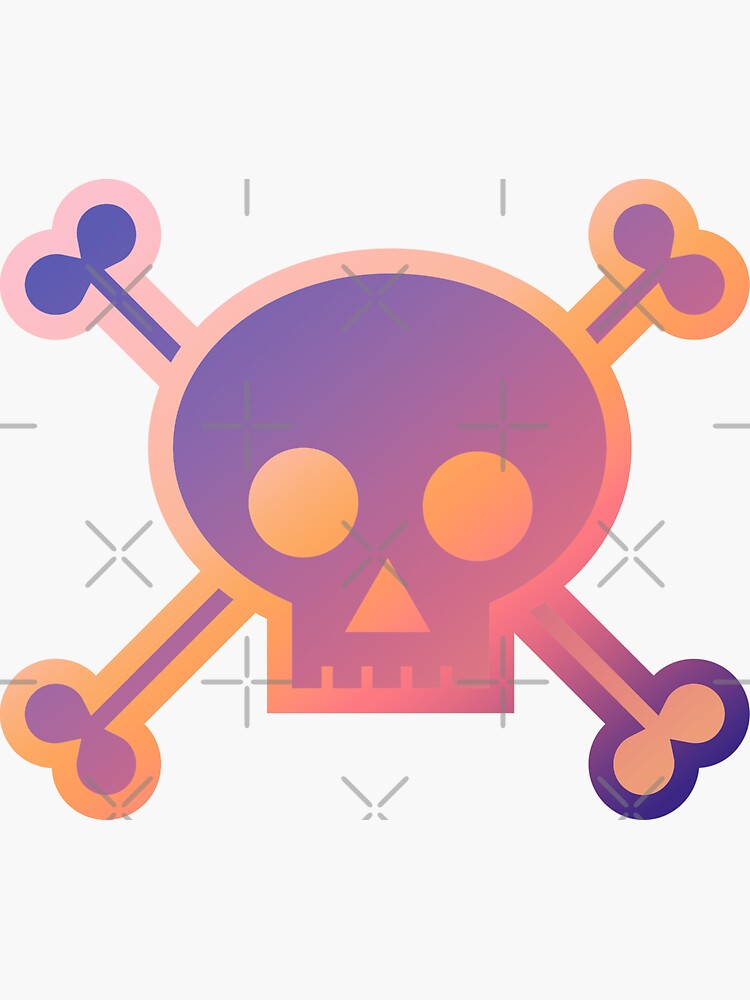 Pastel Skull and Bones Vinyl