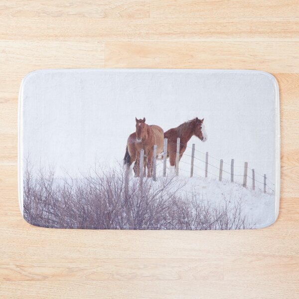 Item preview, Two Horses in the Snow designed and sold by Alyce Taylor.