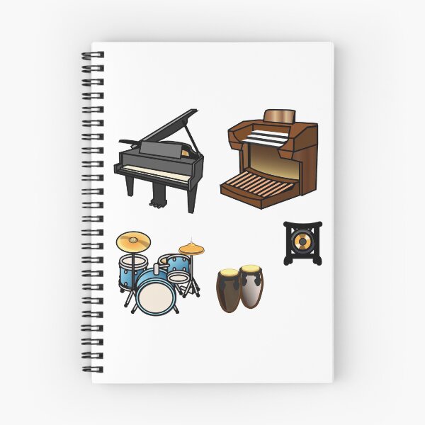 Item preview, Cartoon Musical Instrument Stickers Pack #3 of 3 Journals Diaries Scrapbooking Sticker Books  designed and sold by Hanlar.