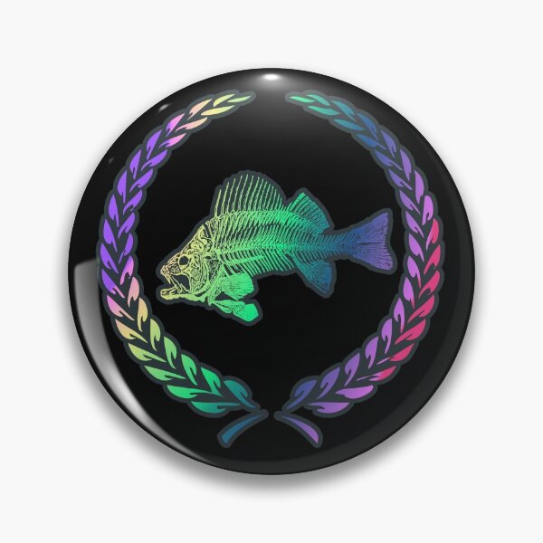 Item preview, Fish Skeleton Laurel Seal - Rainbow designed and sold by Chubuter.