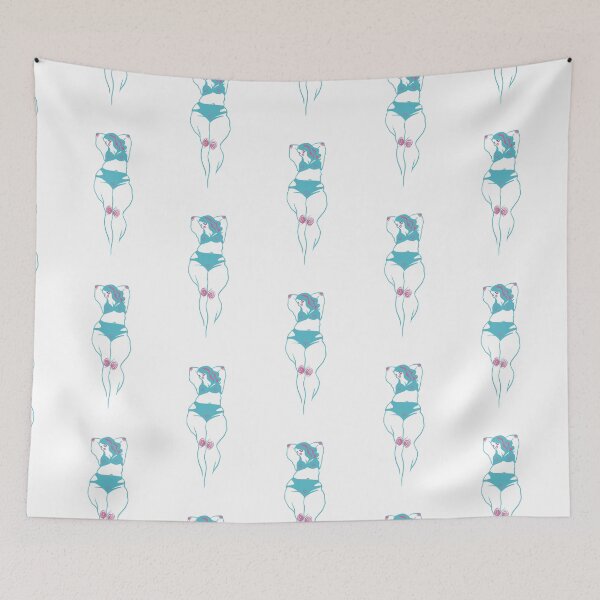 Item preview, Curvy Pinup Beach Babe designed and sold by PeachBanStudios.