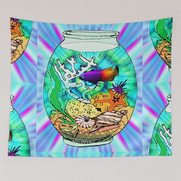 Item preview, espdzines sea fish bowl. designed and sold by EspDzines.