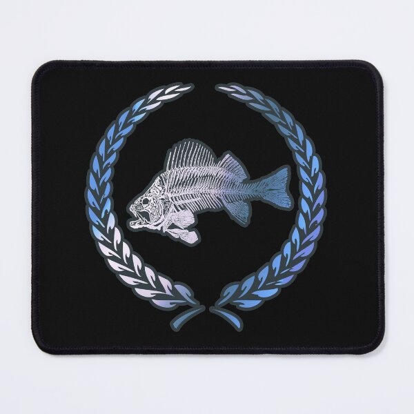 Item preview, Fish Skeleton Laurel Seal - Blue designed and sold by Chubuter.