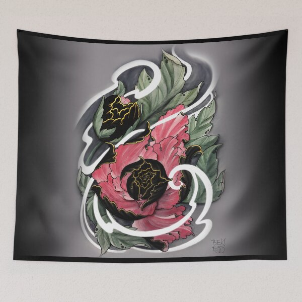 Item preview, Watercolour Japanese Peony designed and sold by bekiess.