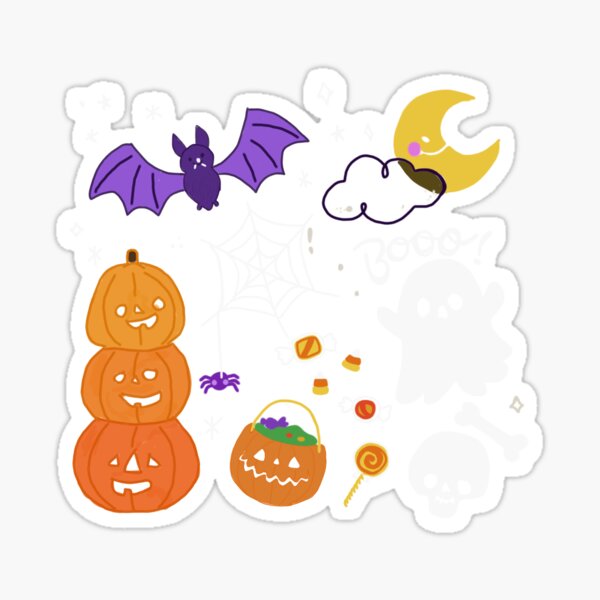 Multiple degine of halloween Sticker