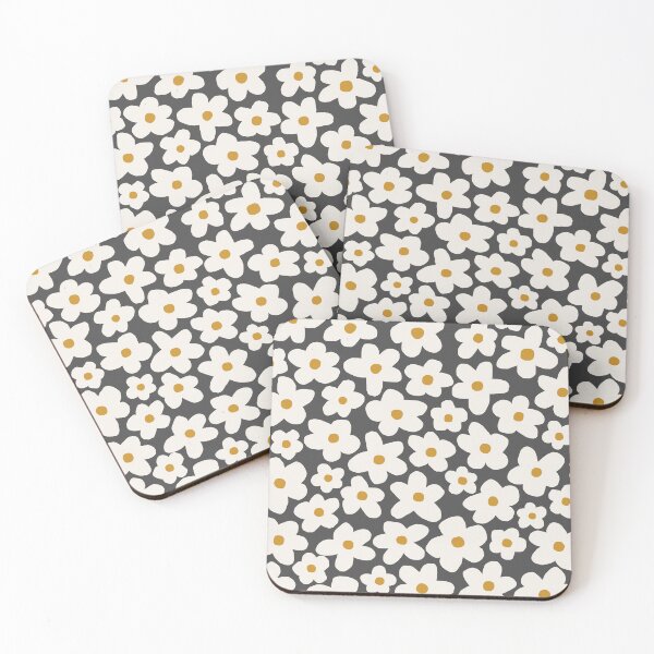 Item preview, Ditsy Bloom - charcoal designed and sold by Gale Switzer.