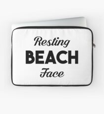 Resting Beach Face Laptop Sleeve