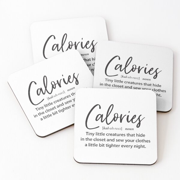 Item preview, Funny Calories Typography Definition Gift designed and sold by AGDStudio.
