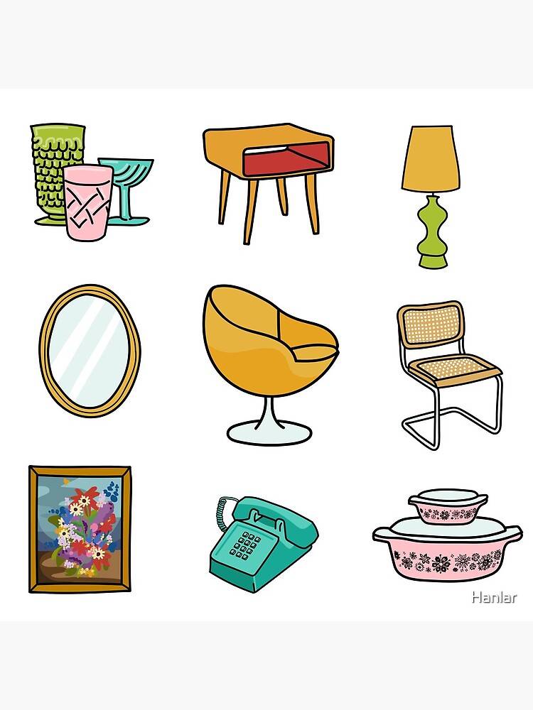 Sticker - Vintage Furniture Journal Sticker Pack