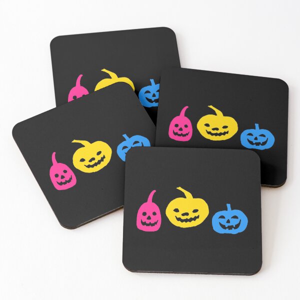 Item preview, Jack-o-lantern Pumpkins Pan Flag. Pansexual Pride designed and sold by Subtle Pride Shop.