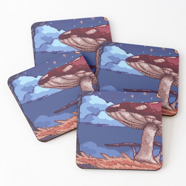 Item preview, Mushroom Night designed and sold by pokkett.