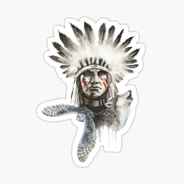 Native American Sticker