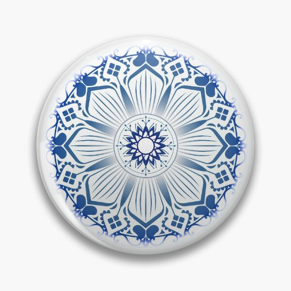 Item preview, Mandala Iris BlueSky designed and sold by OneDailyDesign.