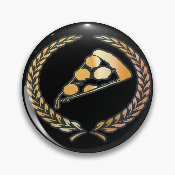 Item preview, Golden Pizza Laurel Seal designed and sold by Chubuter.