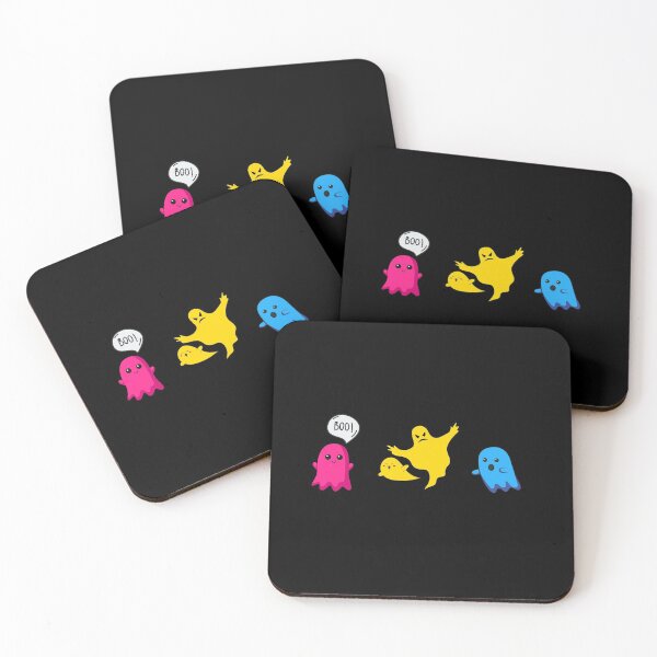 Item preview, Cute Halloween Ghosts. Pansexual Pride designed and sold by Subtle Pride Shop.