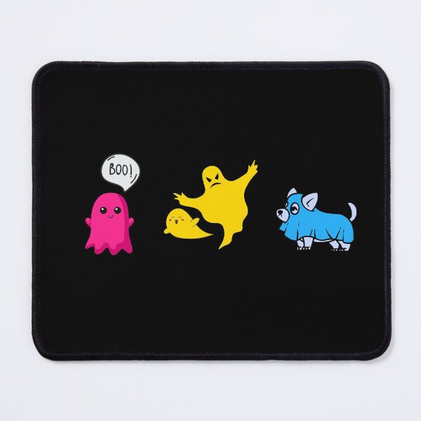 Item preview, Halloween Ghosts and Dog. Pansexual Pride designed and sold by Subtle Pride Shop.