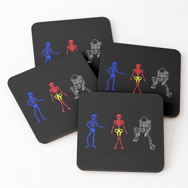 Item preview, Halloween Skeletons Polyamory. Polyamorous Pride designed and sold by Subtle Pride Shop.