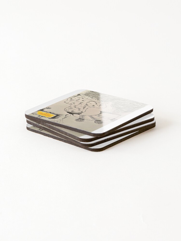 Thumbnail 4 of 5, Coasters (Set of 4), No Problem designed and sold by GrainFlow.