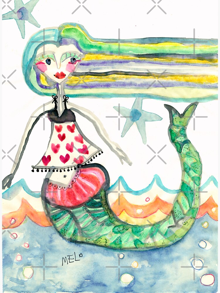 Cute Mermaid Girl  Sea Fish Woman Meloearth by meloearth