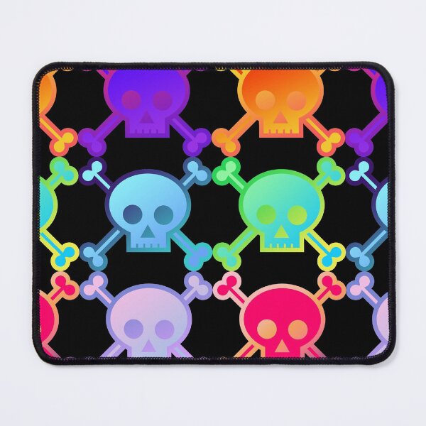 Item preview, Skull and Crossbones Pirate Flag Field of Gradient Pastel Goth Skulls designed and sold by MOP-tees.