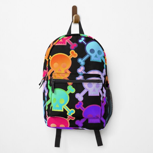 Item preview, Skull and Crossbones Pirate Flag Field of Gradient Pastel Goth Skulls designed and sold by MOP-tees.