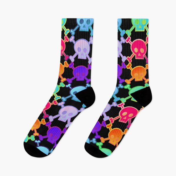 Item preview, Skull and Crossbones Pirate Flag Field of Gradient Pastel Goth Skulls designed and sold by MOP-tees.