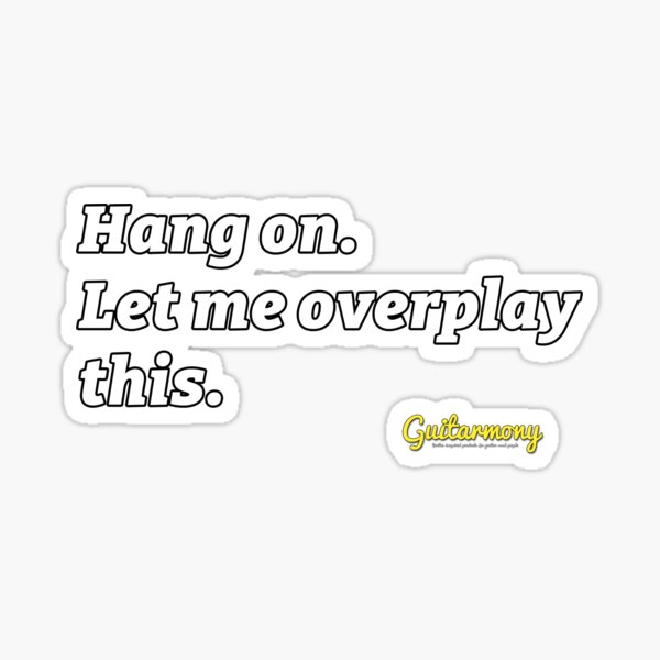 Overplay (White Text) Sticker