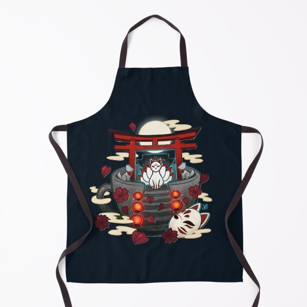 Item preview, Moonlit Kitsune Shrine Teacup designed and sold by heysoleilart.