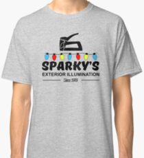 Sparky's Exterior Illumination Christmas Lights Classic T-Shirt