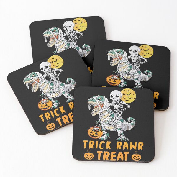 Item preview, Halloween Kids Trick Rawr Treat Skeleton Dinosaur designed and sold by Fabvity.