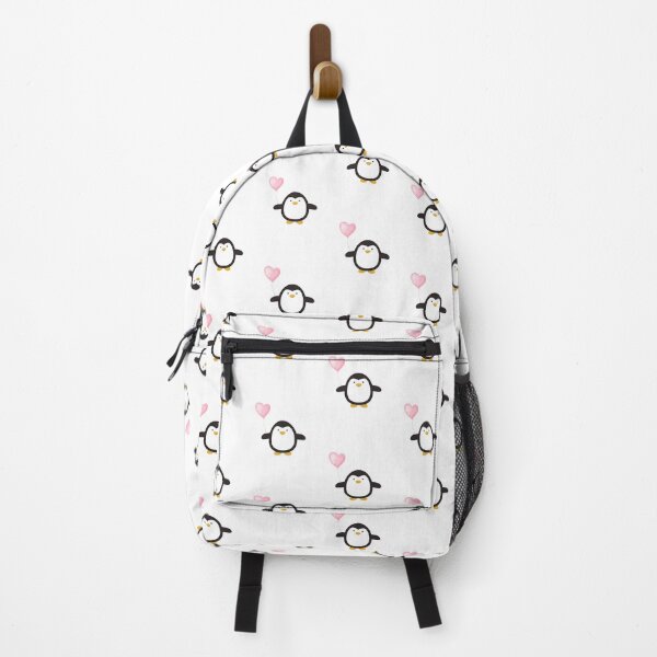 Item preview, Cute Penguin with Pink Heart Balloon designed and sold by rosendosen.