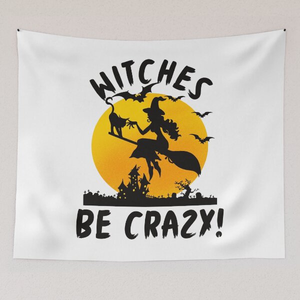 Item preview, Funny Halloween Witches Be Crazy designed and sold by Fabvity.