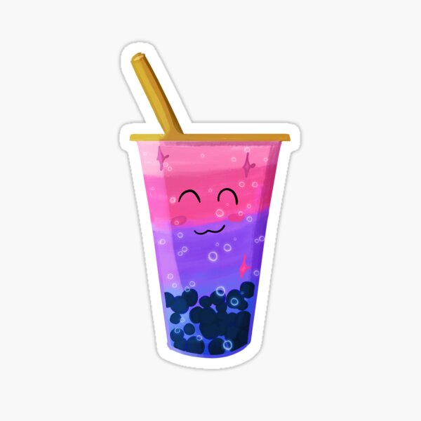 Bi Pride Bubble Tea Sticker