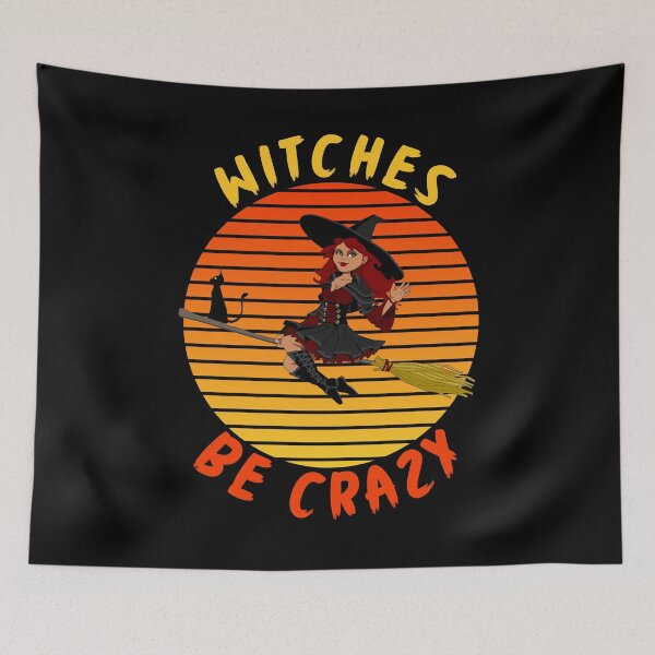 Item preview, Funny Halloween Witches Be Crazy designed and sold by Fabvity.