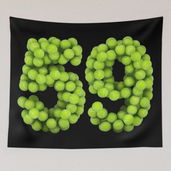 Item preview, Tennis Player Number 59 - Tennis Sports fifty-nine Game Set Match 59 designed and sold by elhefe.